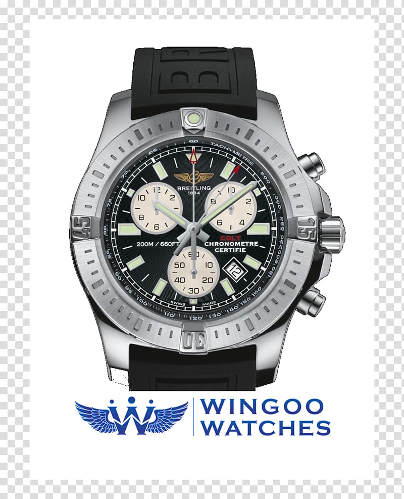 Breitling Colt Chronograph Breitling SA Watch Strap, watch transparent background PNG clipart