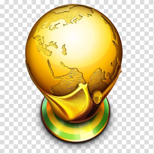 desk globe illustration, sphere globe yellow, Worldcup transparent background PNG clipart