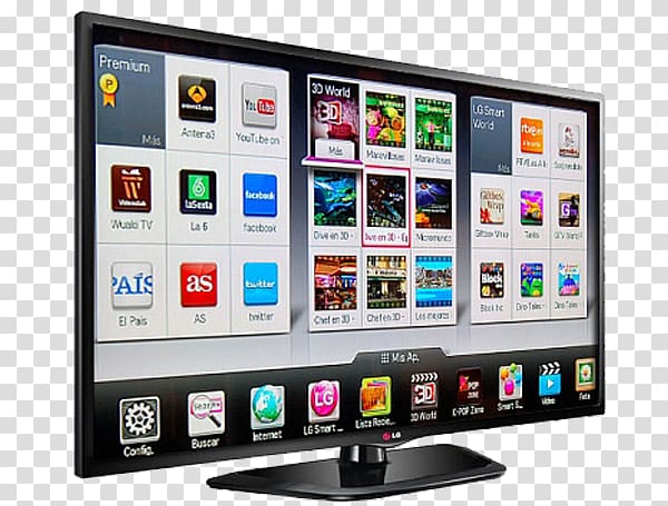 Smart TV LED-backlit LCD Television set LG Electronics, smart tv transparent background PNG clipart