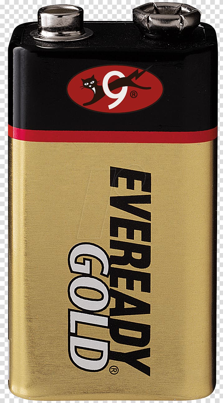 Electric battery Nine-volt battery Eveready Battery Company Energizer Alkaline battery, Eveready transparent background PNG clipart