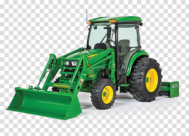 John Deere Loader Tractor Agriculture Heavy Machinery, tractor transparent background PNG clipart