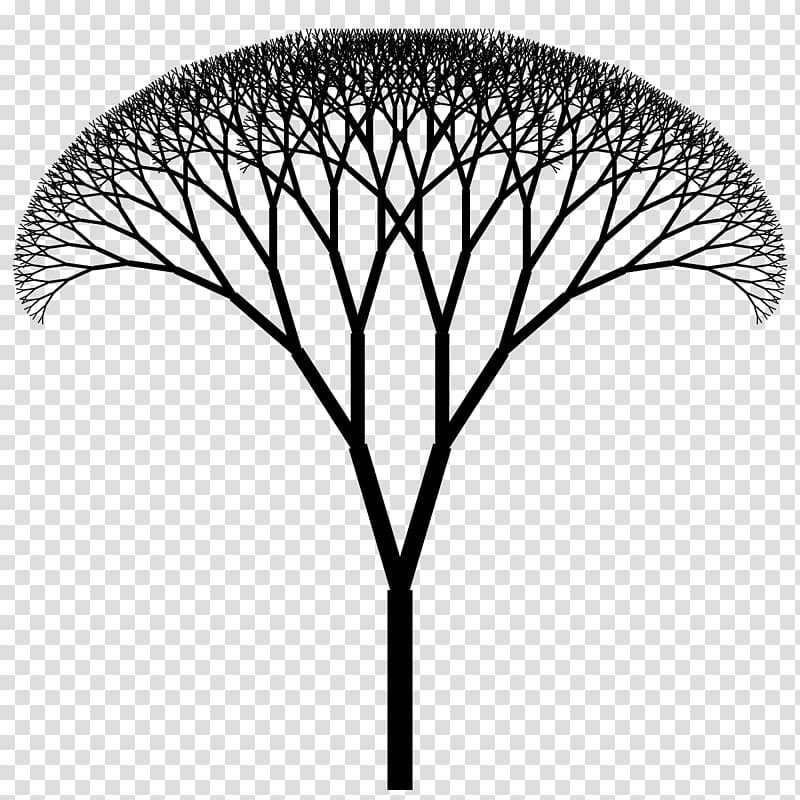 Fractal canopy H tree Fractal tree index, structure icon transparent background PNG clipart