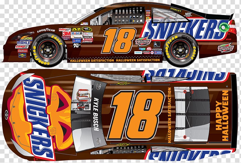 2016 NASCAR Sprint Cup Series 2017 Monster Energy NASCAR Cup Series Watkins Glen International Snickers Die-cast toy, snickers transparent background PNG clipart