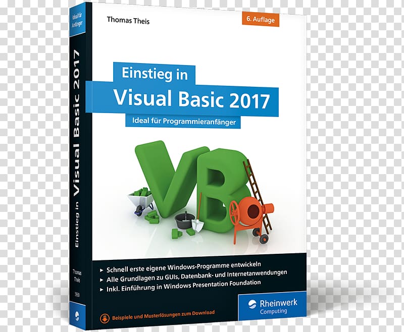 Einstieg in Visual Basic 2008 Einstieg in Visual Basic 2012 Book Rheinwerk Verlag, book transparent background PNG clipart