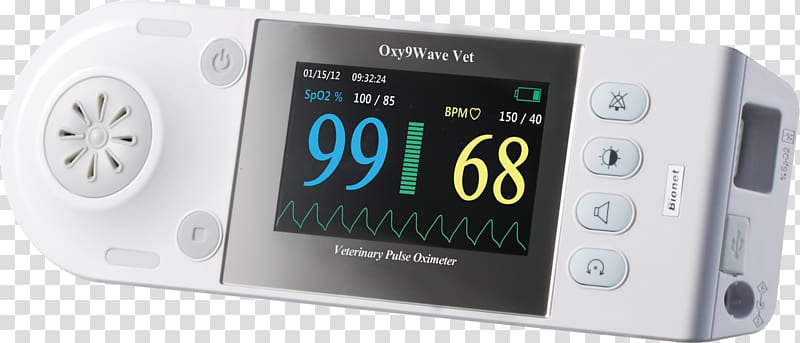 Pulse Oximeters Pulse oximetry Monitoring Veterinarian, Pulse Wave transparent background PNG clipart