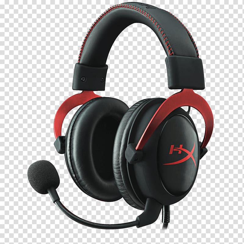 Microphone Headphones HyperX Cloud 7.1 surround sound Xbox One, headset transparent background PNG clipart