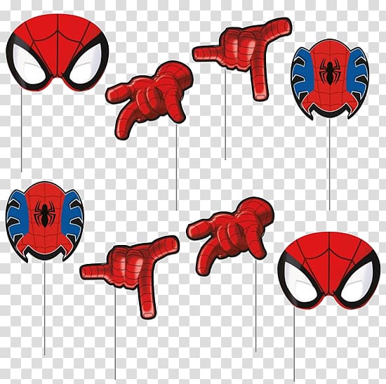 Spider-Man Theatrical property Party graph , booth props printable transparent background PNG clipart