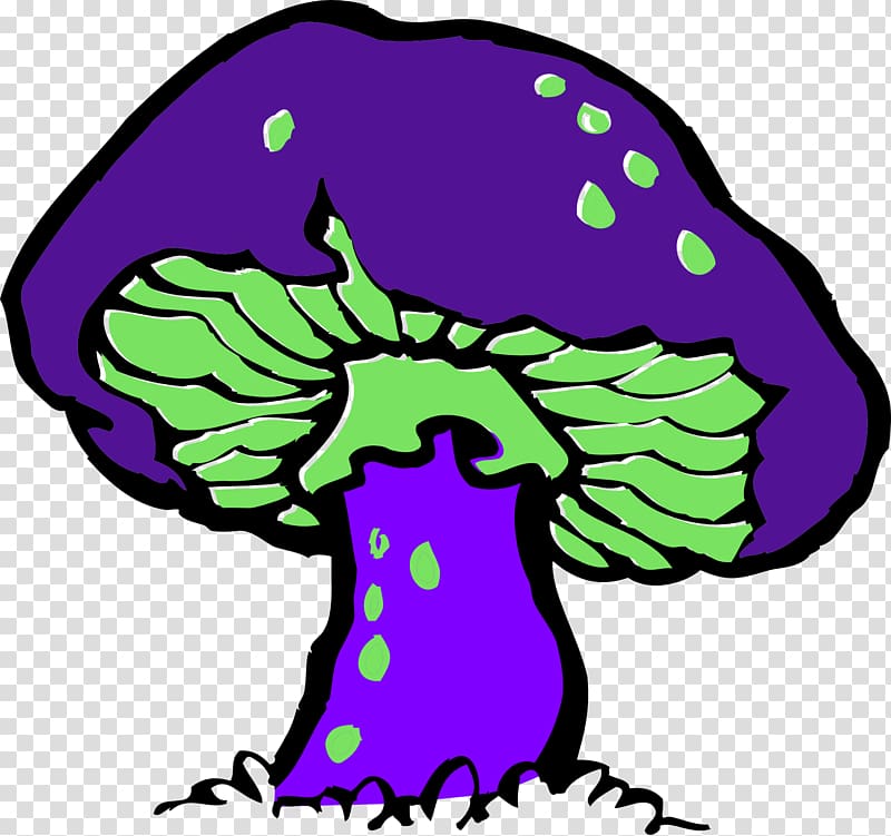 Fungus Mushroom Morchella , Purple and blue mushrooms transparent background PNG clipart