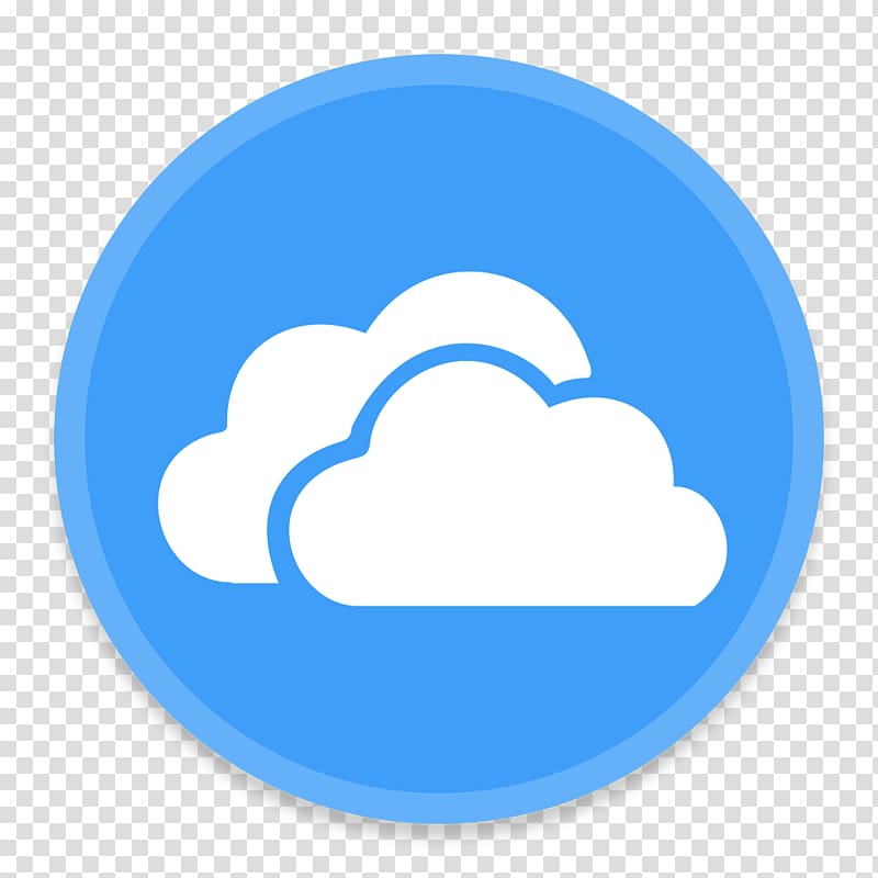 iCloud logo, blue area text symbol sky, OneDrive transparent background PNG clipart