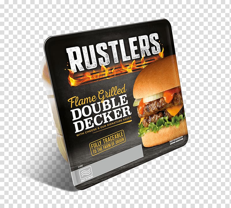 Hamburger Rustlers Cheeseburger Bacon Barbecue, bacon transparent background PNG clipart