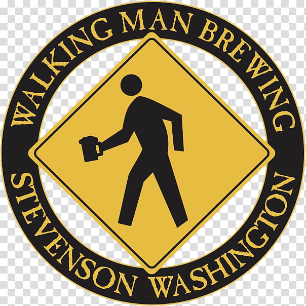 Walking Man Brewing Brewery Stout India pale ale Logo, Beer Bash transparent background PNG clipart