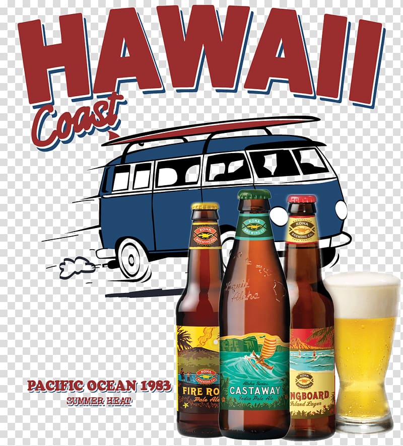 Hawaii Oahu T-shirt Ocean Beach, San Miguel beer transparent background PNG clipart