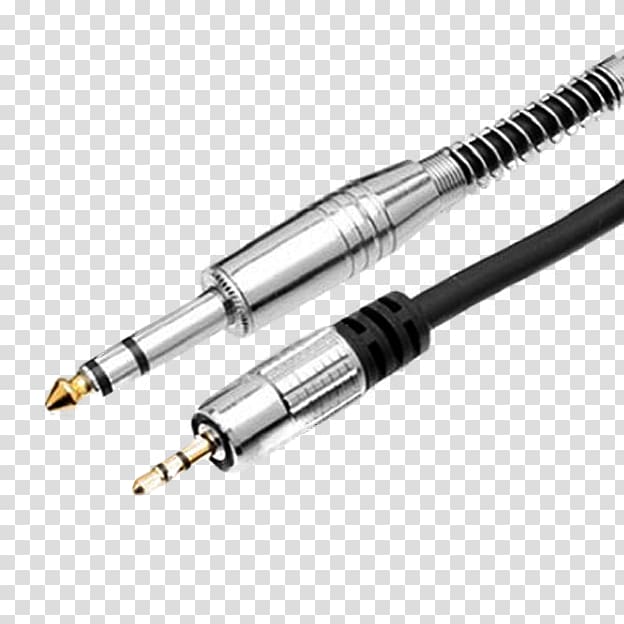 Coaxial cable Phone connector RCA connector Stereophonic sound Electrical cable, Caballero transparent background PNG clipart