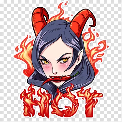 Lucifer Demon Telegram Devil Sticker, demon transparent background PNG clipart