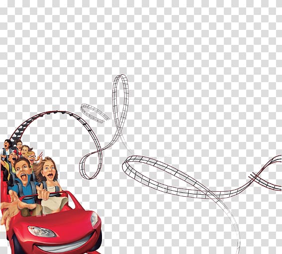 Amusement park Roller coaster, Crazy Rollercoaster transparent background PNG clipart