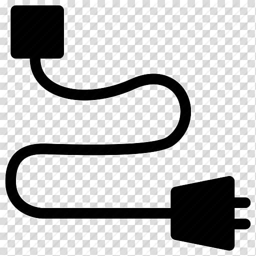 black electric plug illustration, Computer Icons Electrical cable AC power plugs and sockets Power cable Symbol, Data Connector Icon transparent background PNG clipart