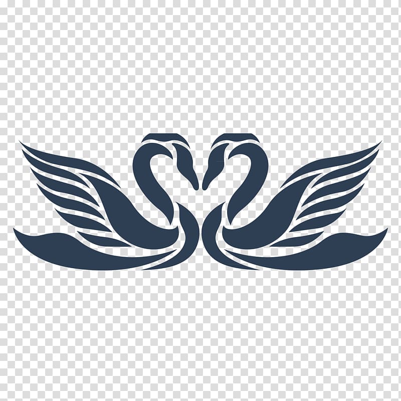 Logo Black swan, swan transparent background PNG clipart