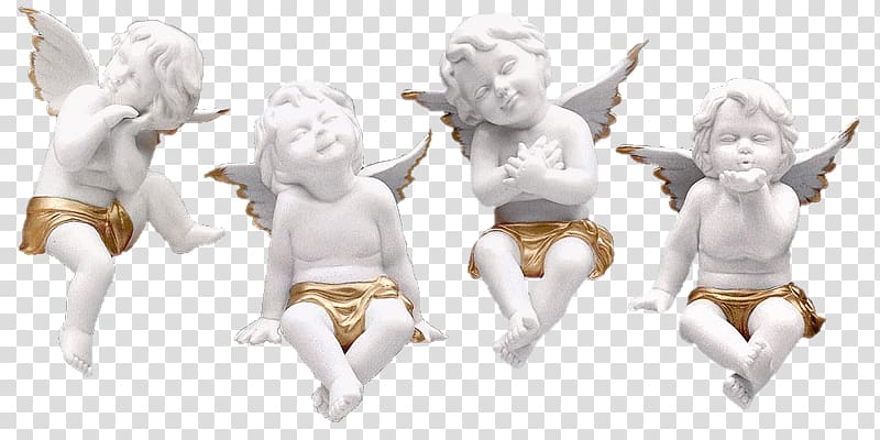 Sculpture Angel Figurine Art Lover's Moon, angel transparent background PNG clipart