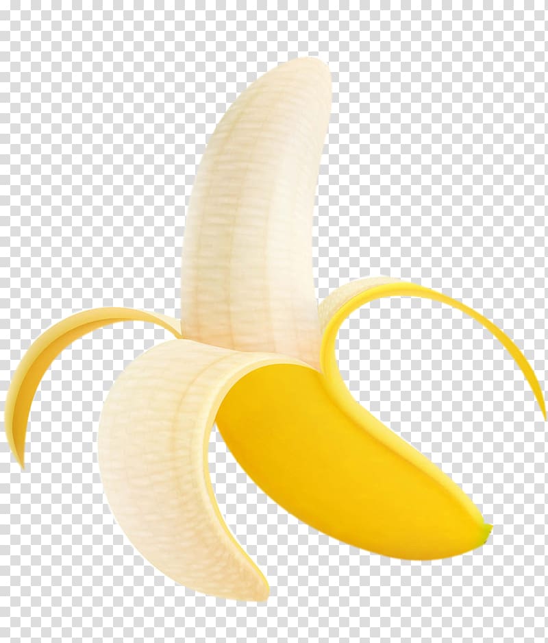 opened yellow banana illustration, Banana Icon, banana transparent background PNG clipart