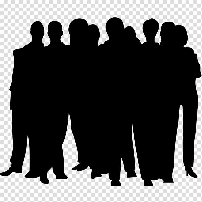 Drawing , silhouette crowd transparent background PNG clipart