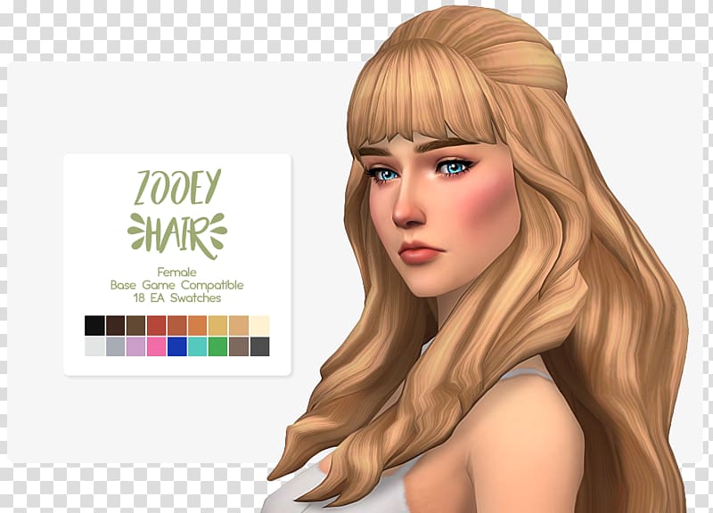 The Sims 4: Spa Day Maxis Hair coloring, hair transparent background PNG clipart