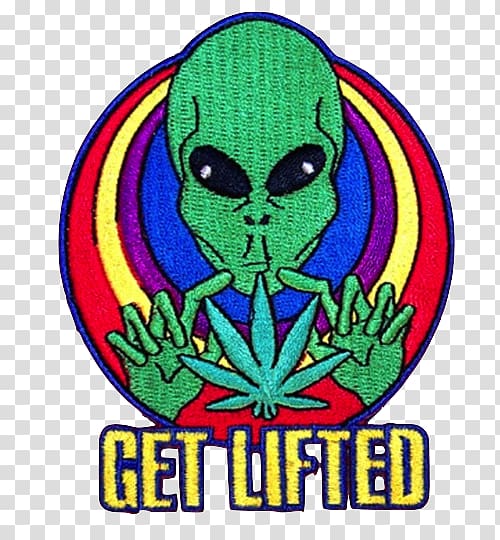 Get Lifted Stoner film Cannabis Alien YouTube, cannabis transparent background PNG clipart