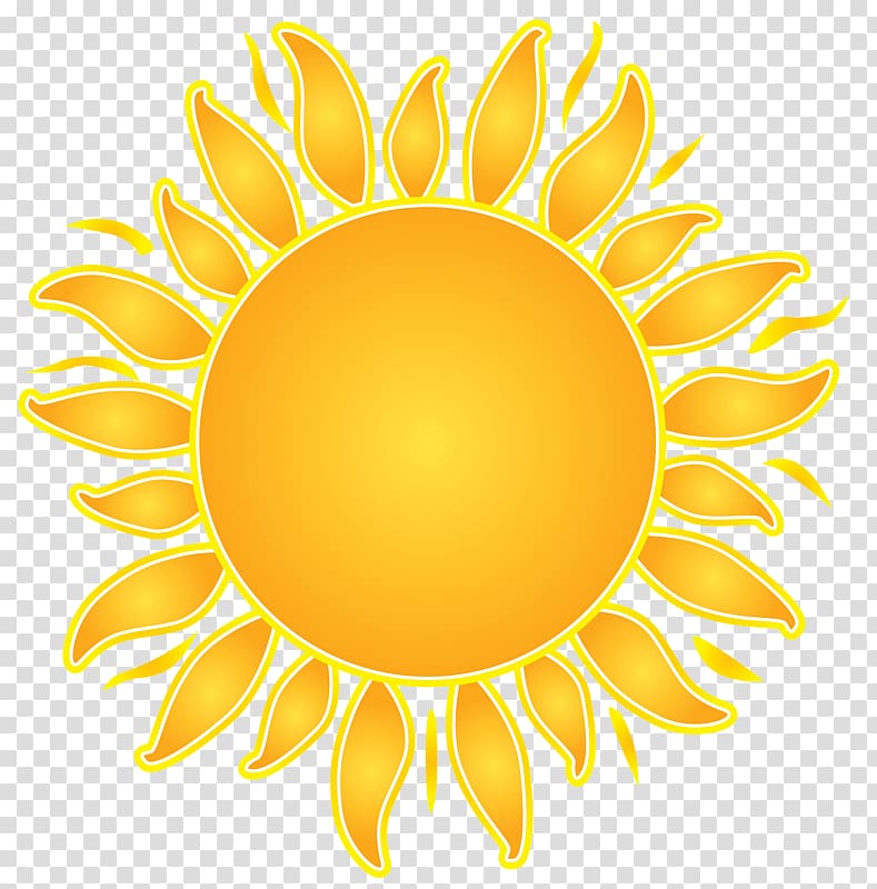 , Painted yellow sun transparent background PNG clipart