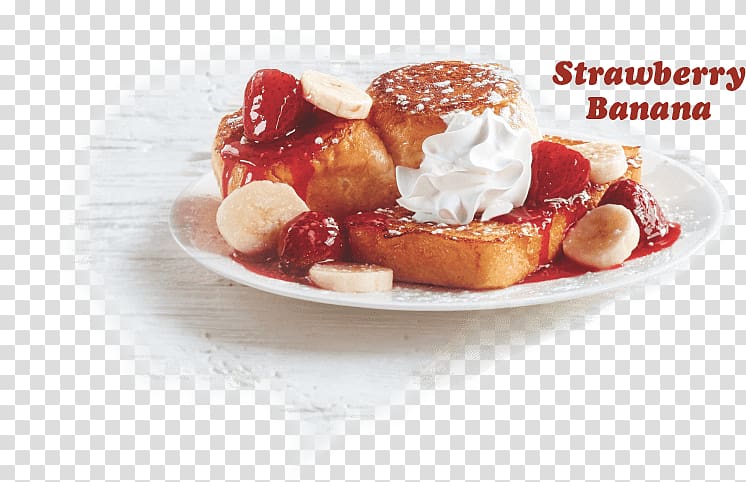 Portuguese sweet bread French toast Sweet roll Cuisine of Hawaii Pancake, strawberry banana transparent background PNG clipart