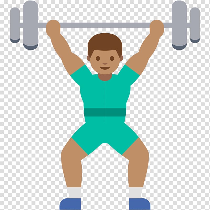 EmojiWorld Olympic weightlifting Physical exercise Emoticon, WEIGHT transparent background PNG clipart