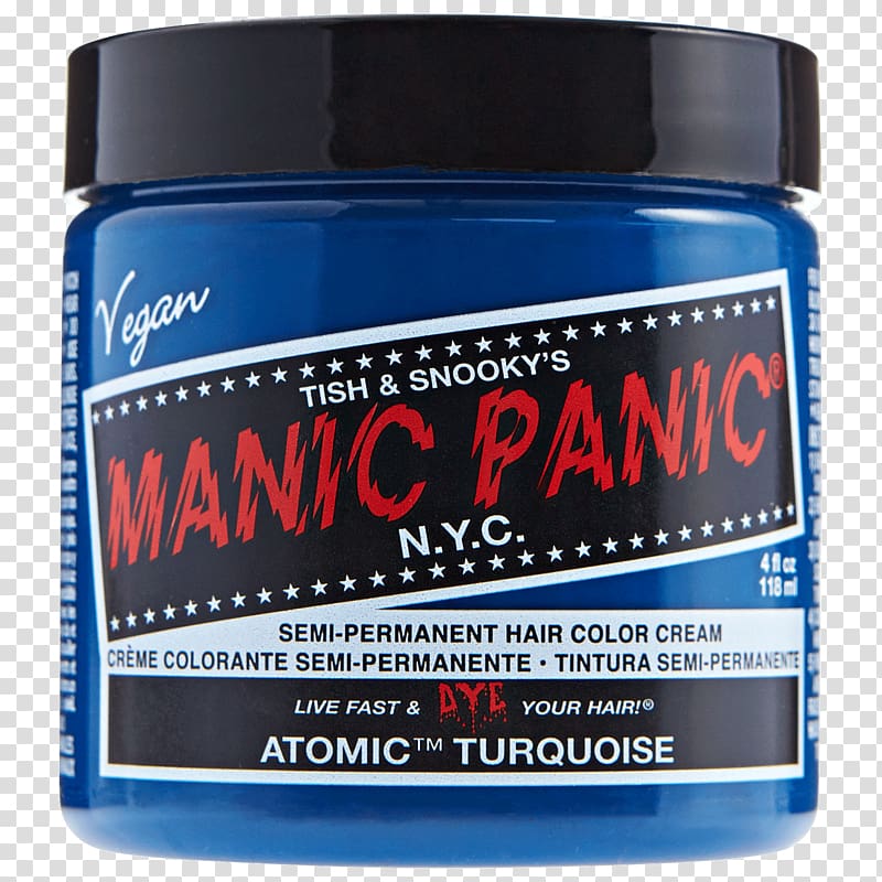 Hair coloring Manic Panic Human hair color Blue, hair transparent background PNG clipart