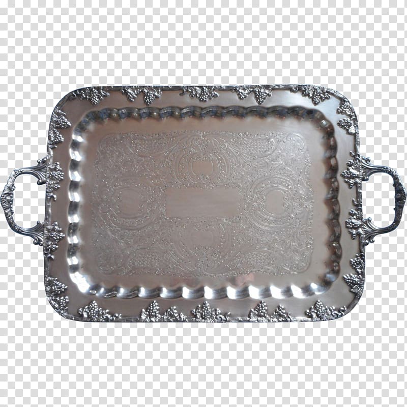 Silver Tray Tea set Copper, silver transparent background PNG clipart