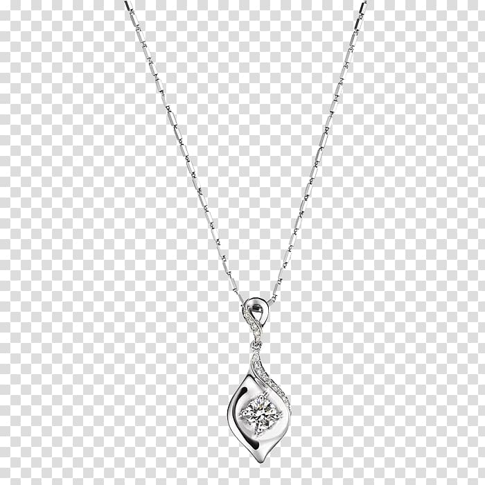 Locket Necklace Silver Chain Jewellery, necklace transparent background PNG clipart