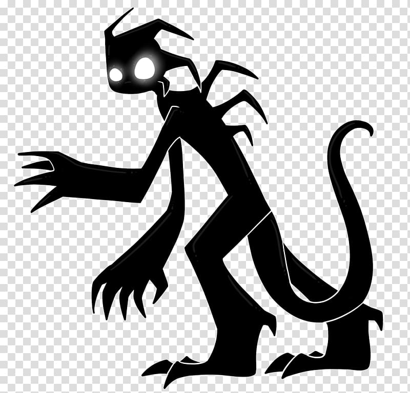 Drawing Monster Shadow Silhouette , monster transparent background PNG clipart