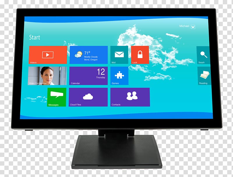 LED-backlit LCD Computer Monitors LCD television Liquid-crystal display Touchscreen, High Tech screen transparent background PNG clipart