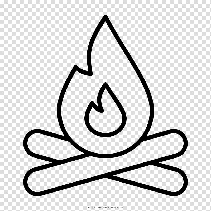 Drawing Coloring book Bonfire Black and white Ausmalbild, fogueira transparent background PNG clipart