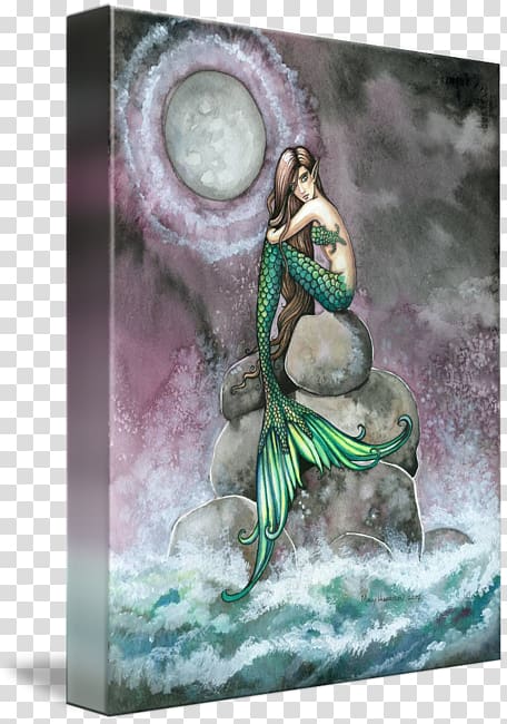 A Mermaid Art Mermaid Moon: Big Sketchbook (120 Sheets) for Sketching, Doodling, and Writing! Fairy, fantasy mermaid transparent background PNG clipart