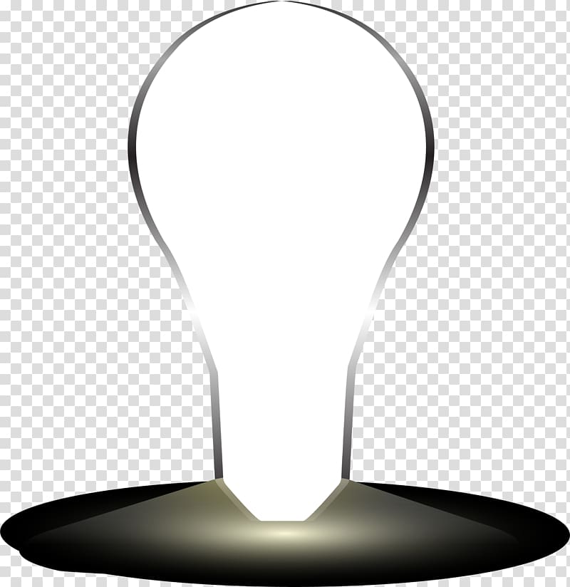 Icon, Silver line light bulb transparent background PNG clipart