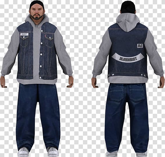 Jeans Hoodie Grand Theft Auto: San Andreas Denim Overall, jeans transparent background PNG clipart