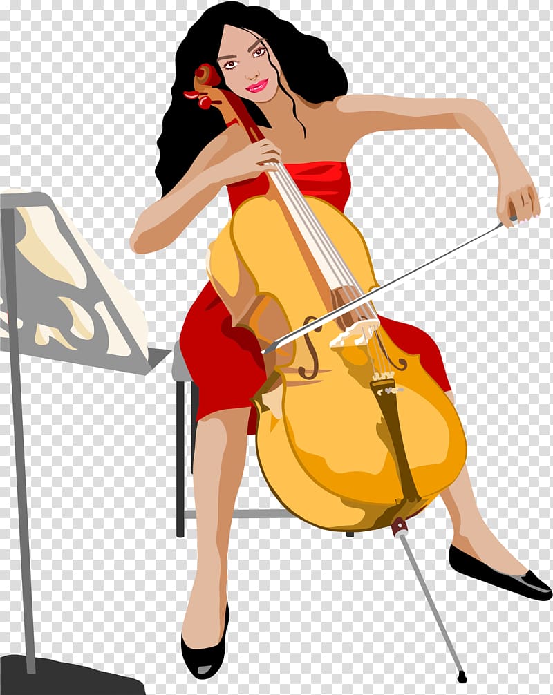 Cello Cellist Violin , musical instruments transparent background PNG clipart