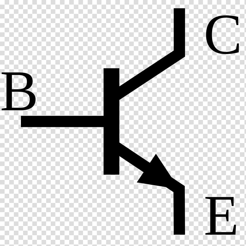 Bipolar junction transistor NPN PNP tranzistor p–n junction, symbol transparent background PNG clipart