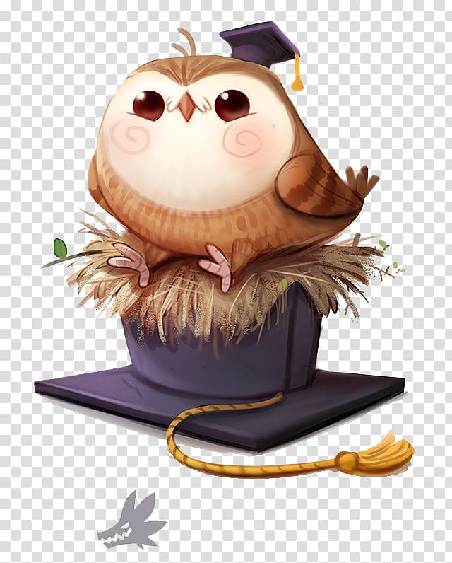 Painting Work of art, Learned owl transparent background PNG clipart