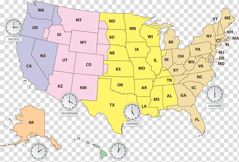 United States Globe Map Time zone U.S. state, Map of the United States transparent background PNG clipart