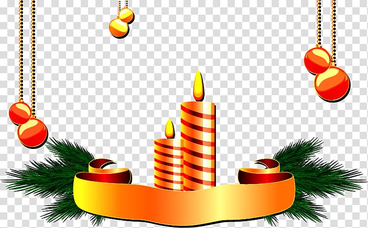 Euclidean Candle Christmas ornament Illustration, Candle decorative patterns material Free buckle transparent background PNG clipart
