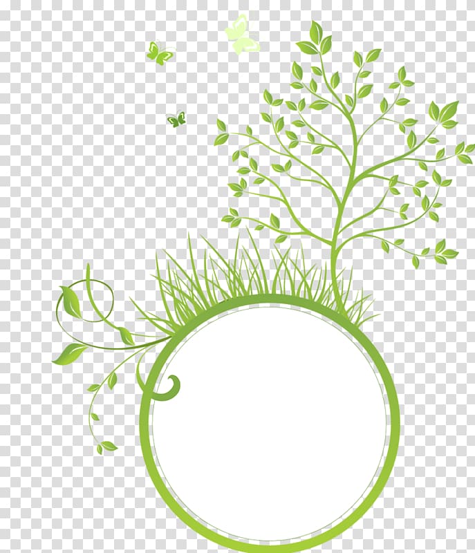 Green Nature RGB color model, Ring with trees transparent background PNG clipart