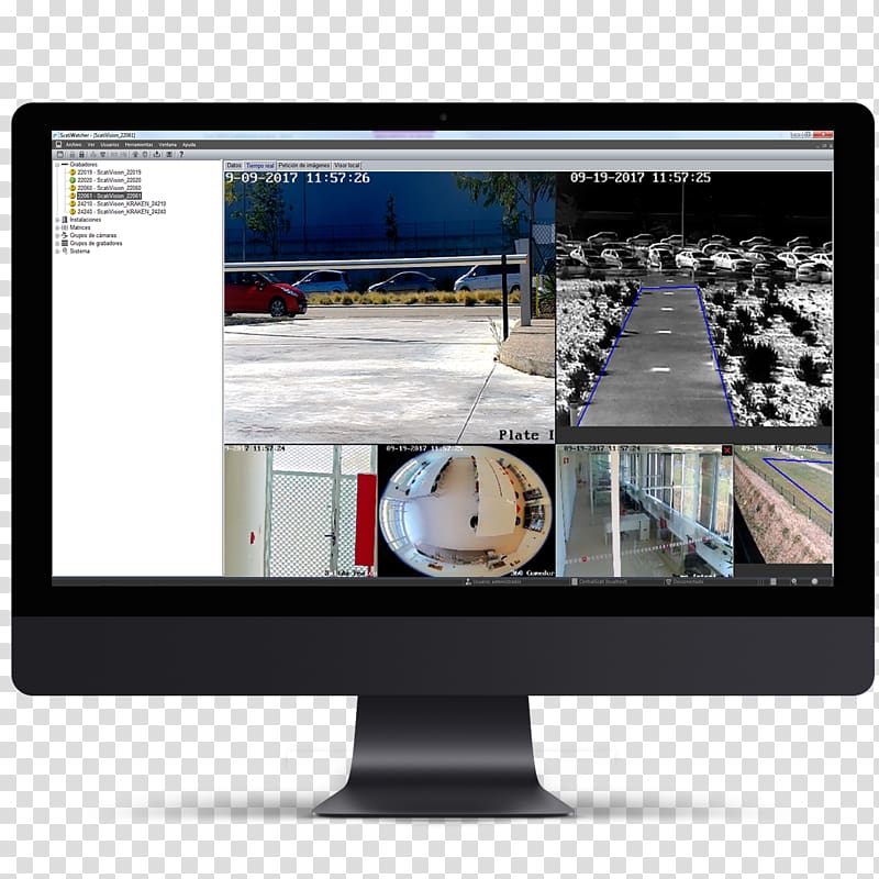 Computer Monitors Closed-circuit television Video IP camera Pan–tilt–zoom camera, Watcher transparent background PNG clipart