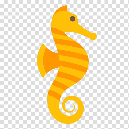 Seahorse Scalable Graphics Icon, Yellow hippo transparent background PNG clipart