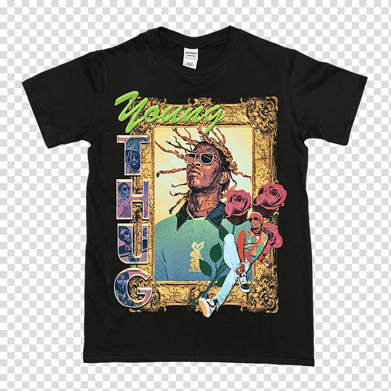 Printed T-shirt Gildan Activewear Clothing, thug transparent background PNG clipart
