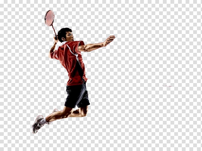 man holding badminton racket, Badminton Smash Racket , Badminton Player transparent background PNG clipart