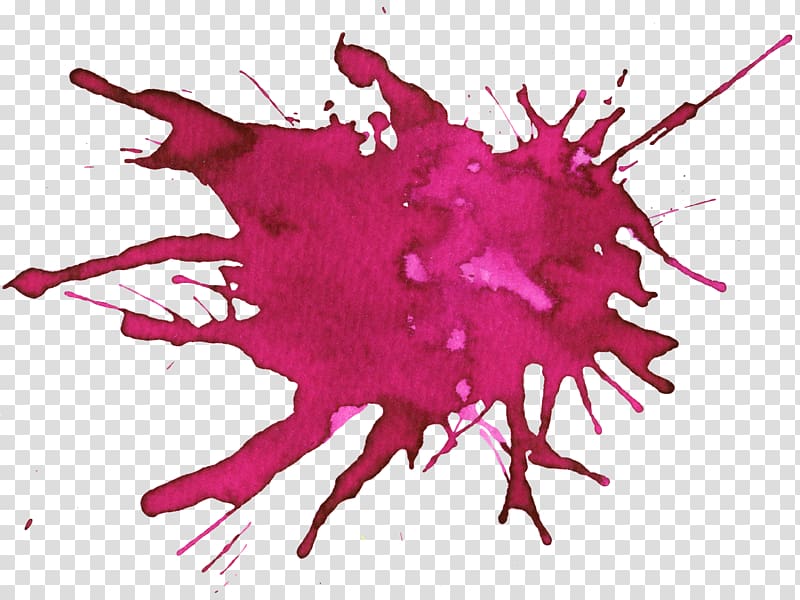 red paint splatter , Watercolor painting Illustration, Graffiti transparent background PNG clipart