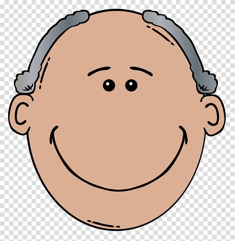 Cartoon Face Man , Grandfather transparent background PNG clipart